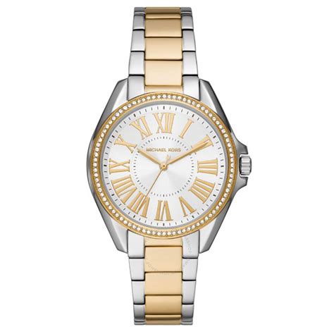 Michael Kors Kacie Womens Glitz Watch, White Dial Crystals 